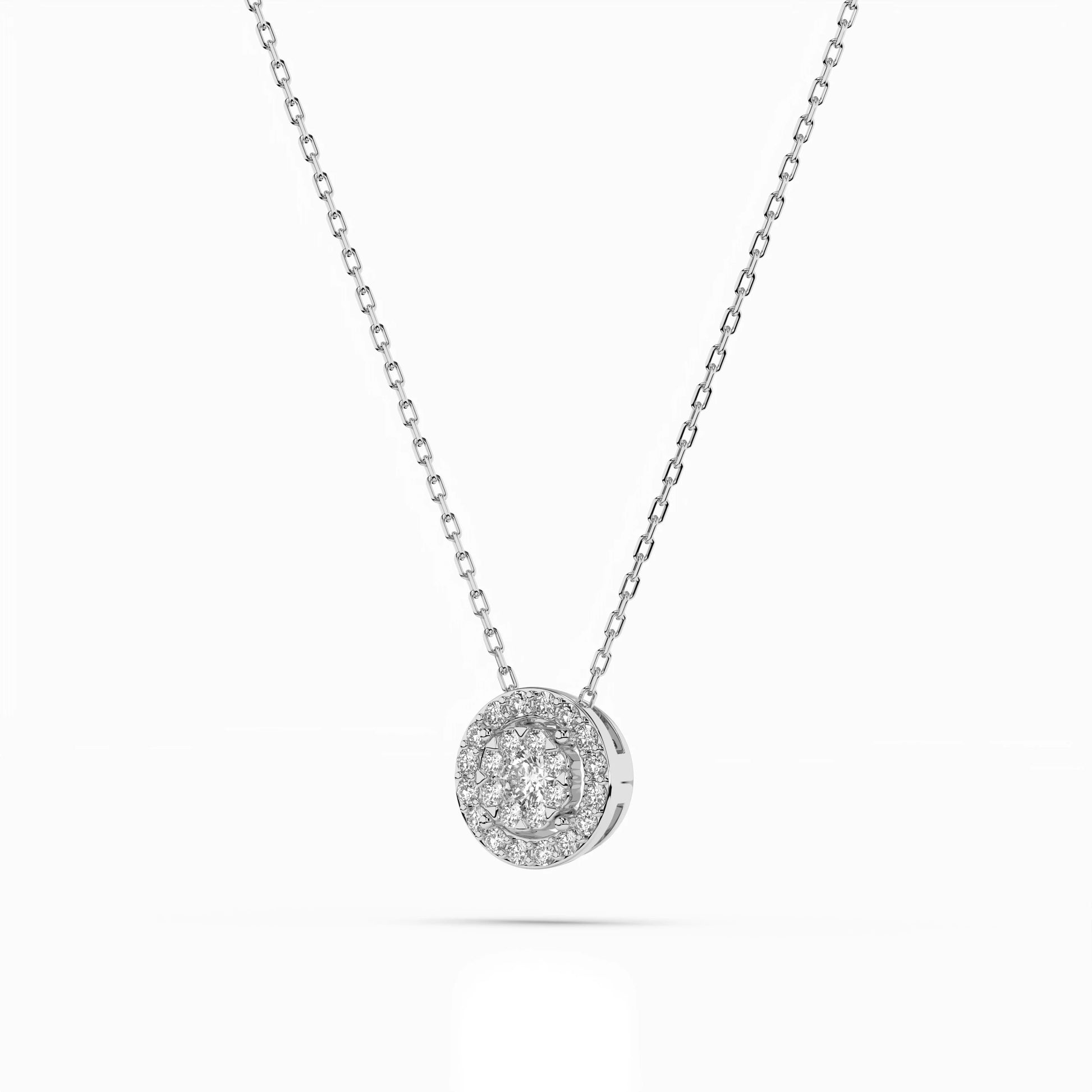 Illusion-Halskette (Rund), 0.06 ct — 104-10002(2.5)