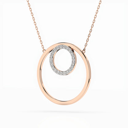 Minimalismus-Halskette (Rund), 0.13 ct — 104-10054