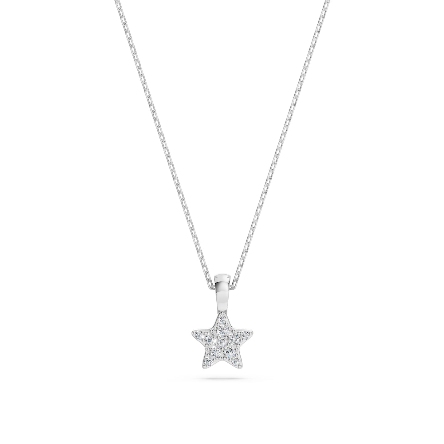 Minimalismus-Halskette (Rund), 0.03 ct — 104-10077