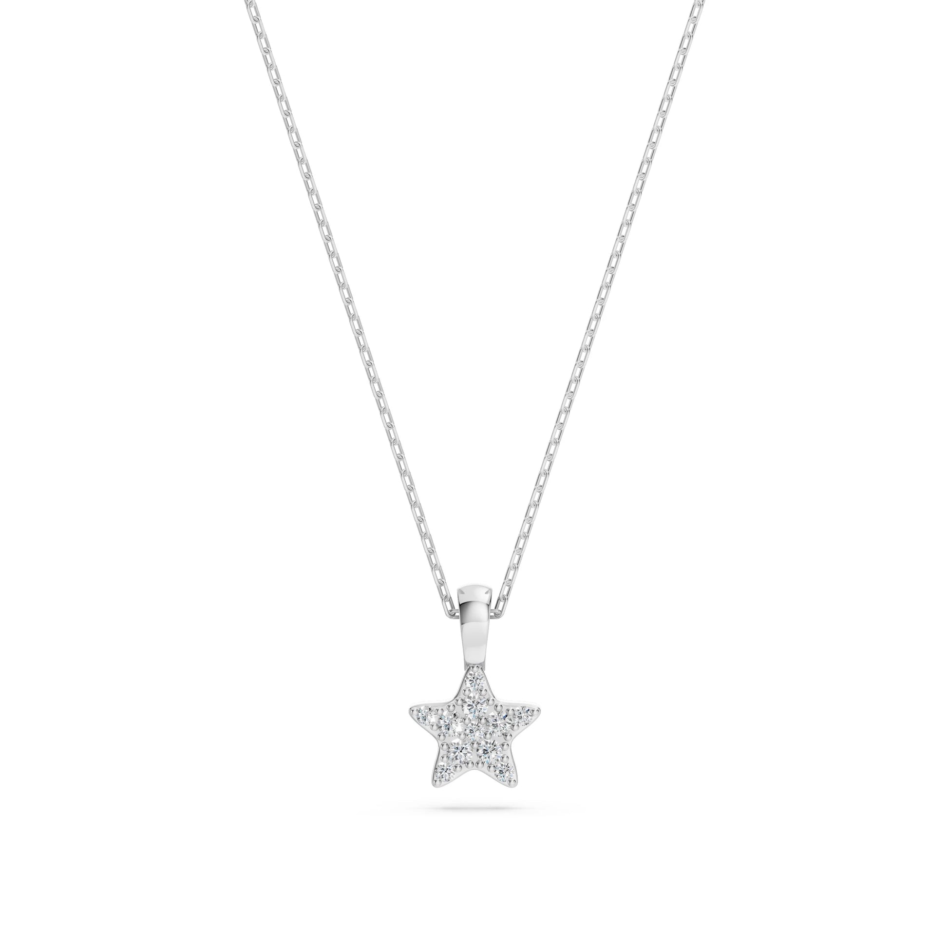 Minimalismus-Halskette (Rund), 0.03 ct — 104-10077