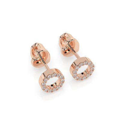 Minimalismus-Ohrringe (Rund), 0.16 ct — 102-10055