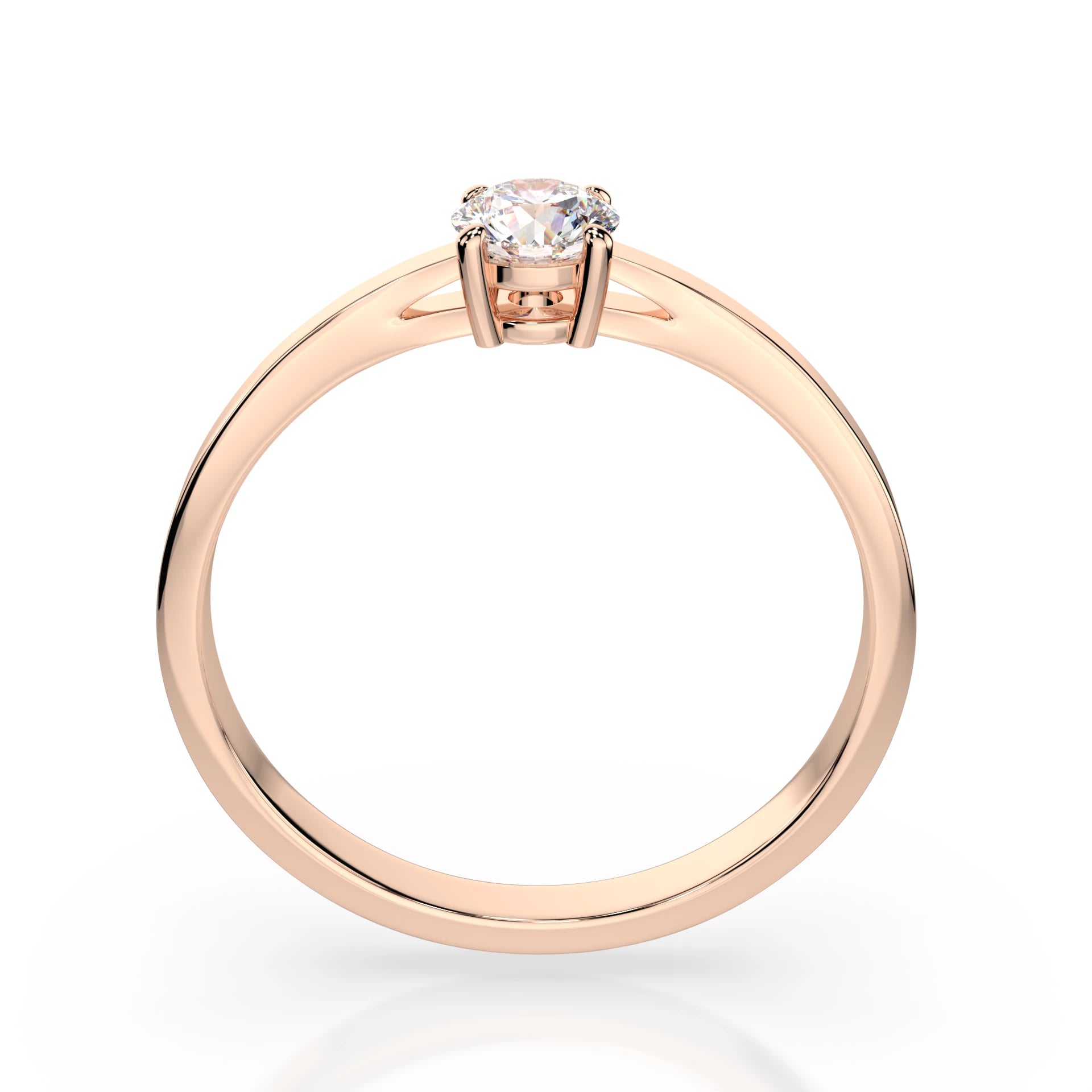 Solitär-Ring (Rund), 0.3 ct — 101-10012/1(4.2)
