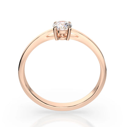 Solitär-Ring (Rund), 0.3 ct — 101-10012/1(4.2)