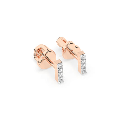 Minimalismus-Ohrringe (Rund), 0.08 ct — 102-10069