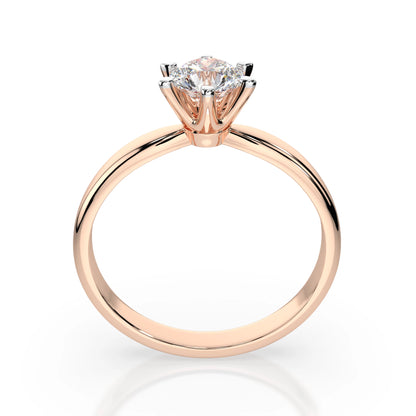 Solitär-Ring (Rund), 0.7 ct — 101-10040(5.7)