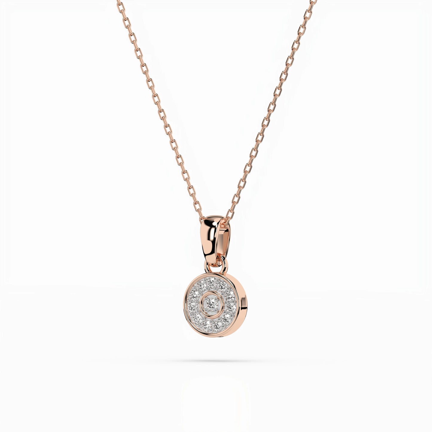 Illusion-Halskette (Rund), 0.01 ct — 104-10032