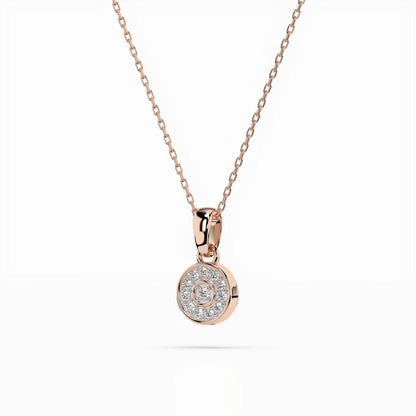 Illusion-Halskette (Rund), 0.01 ct — 104-10032