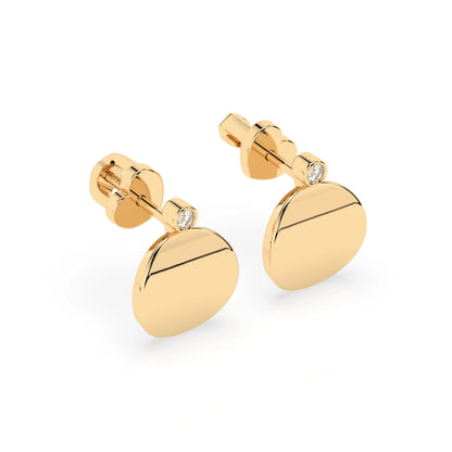 Minimalismus-Ohrringe (Rund), 0.04 ct — 102-10067