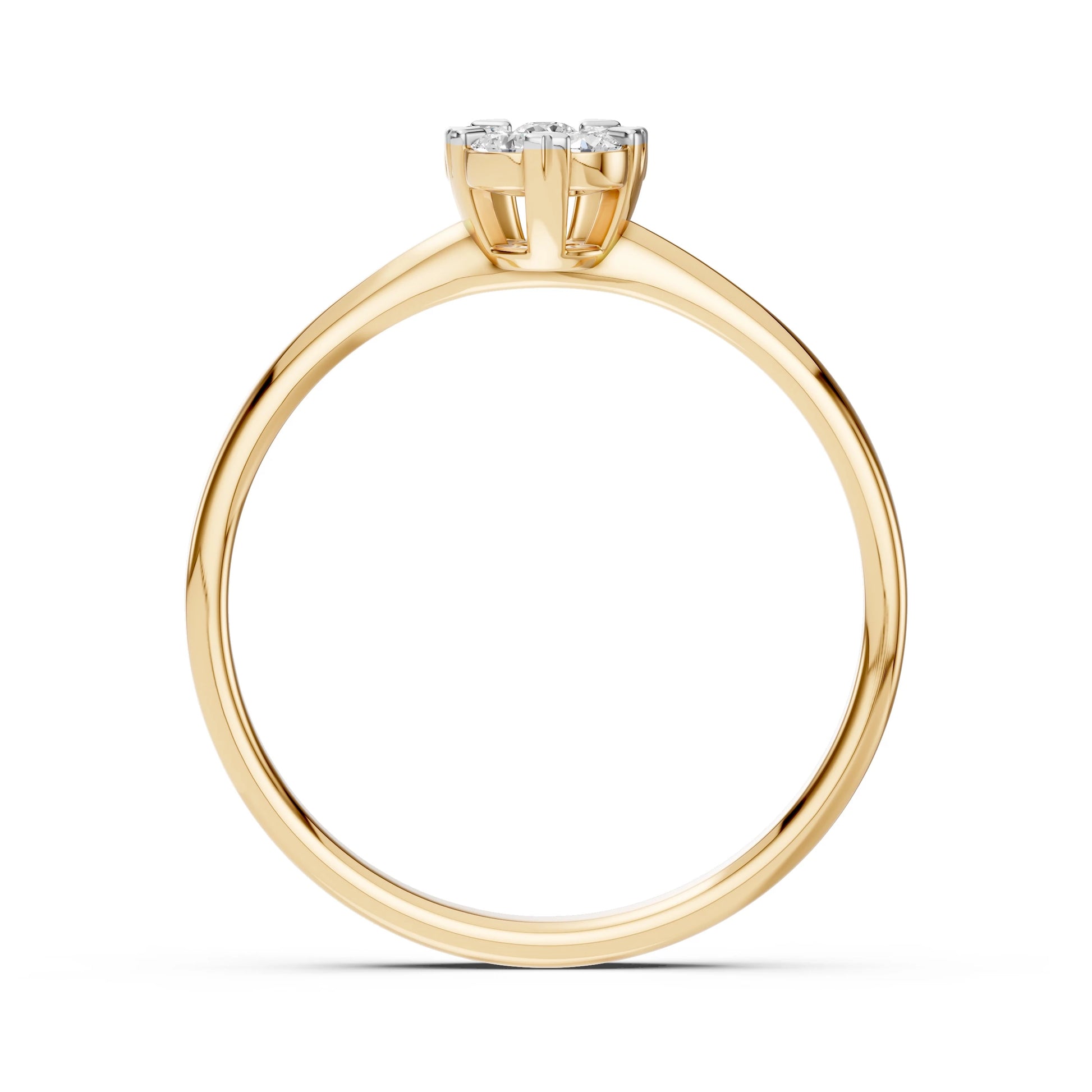 Illusion-Ring (Rund), 0.06 ct — 101-10015/1(2.5)