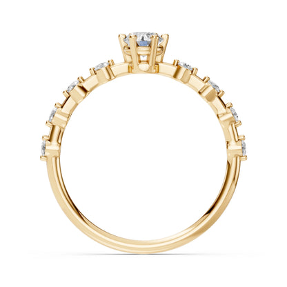 Solitär-Eternity-Ring (Rund), 0.3 ct — 101-10144(4.2)