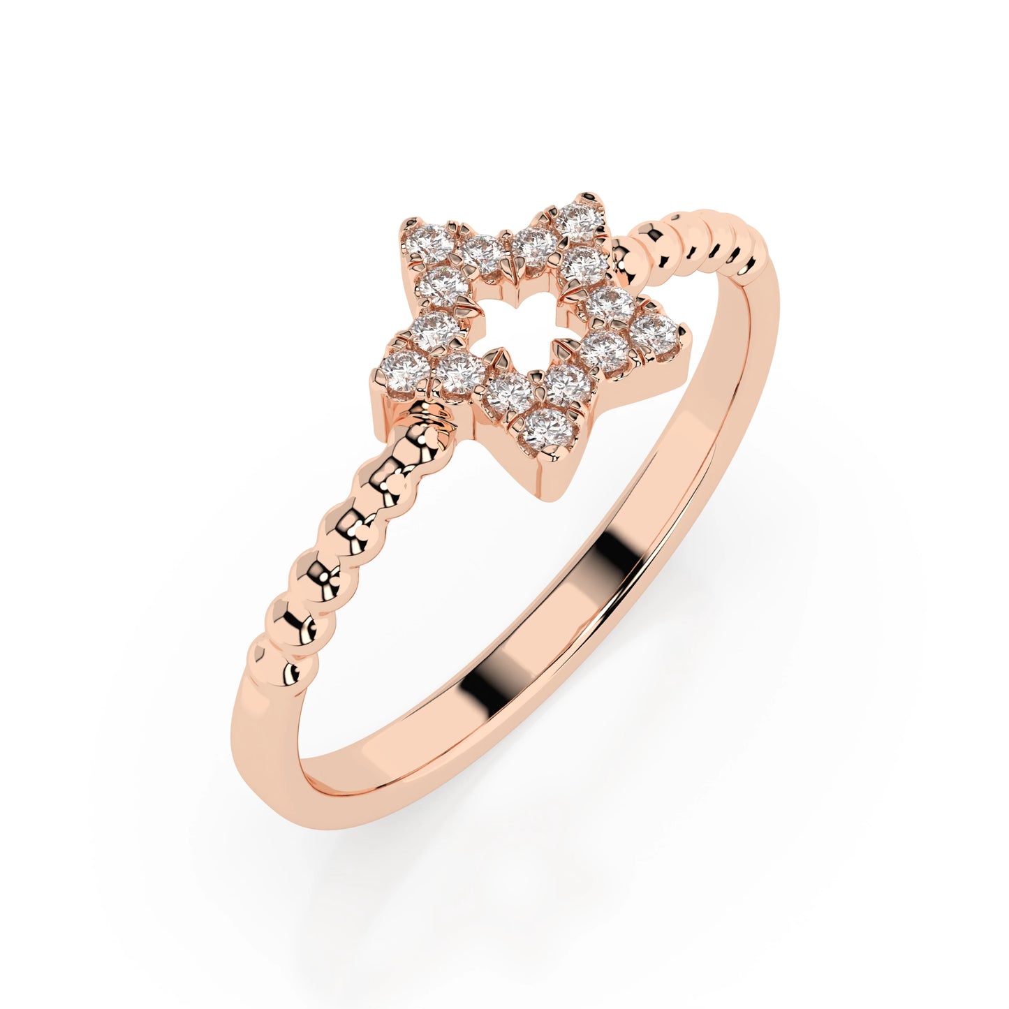 Minimalismus-Ring (Rund), 0.09 ct — 101-10054