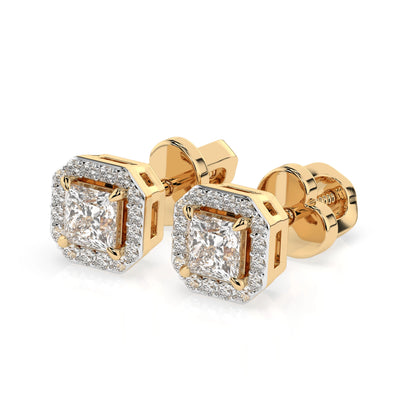Solitär-Eternity-Ohrringe (Prinzess), 0.34 ct — 102-10115(3.0)PR