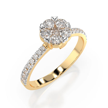 Illusion-Ring (Rund), 0.1 ct — 101-10015/4(3.0)