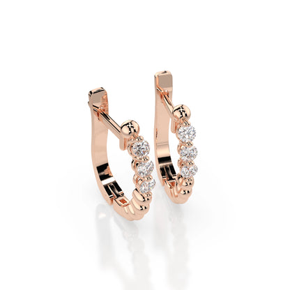 Eternity-Ohrringe (Rund), 0.18 ct — 102-10019/2(2.0)