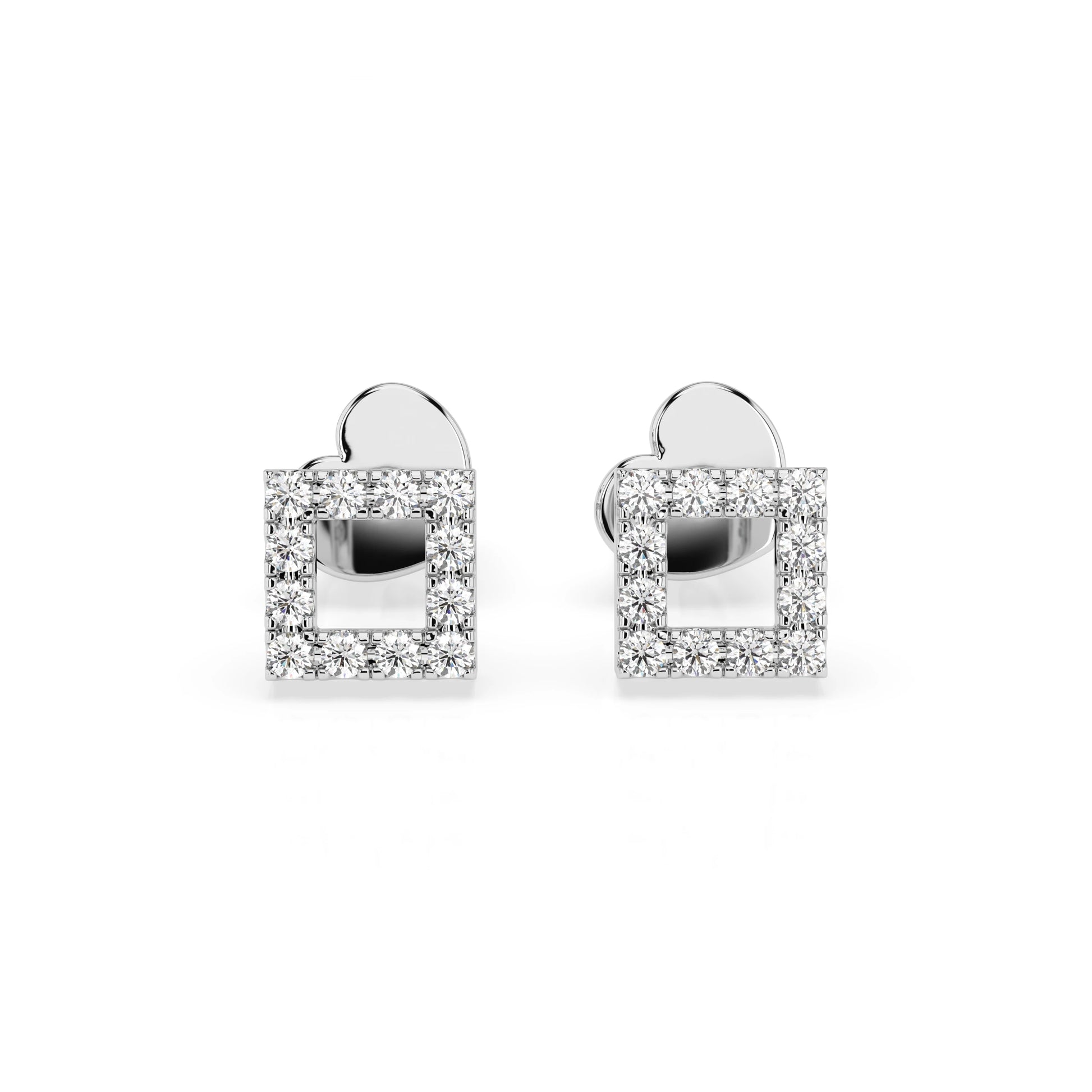Minimalismus-Ohrringe (Rund), 0.14 ct — 102-10053