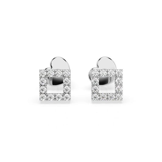Minimalismus-Ohrringe (Rund), 0.14 ct — 102-10053