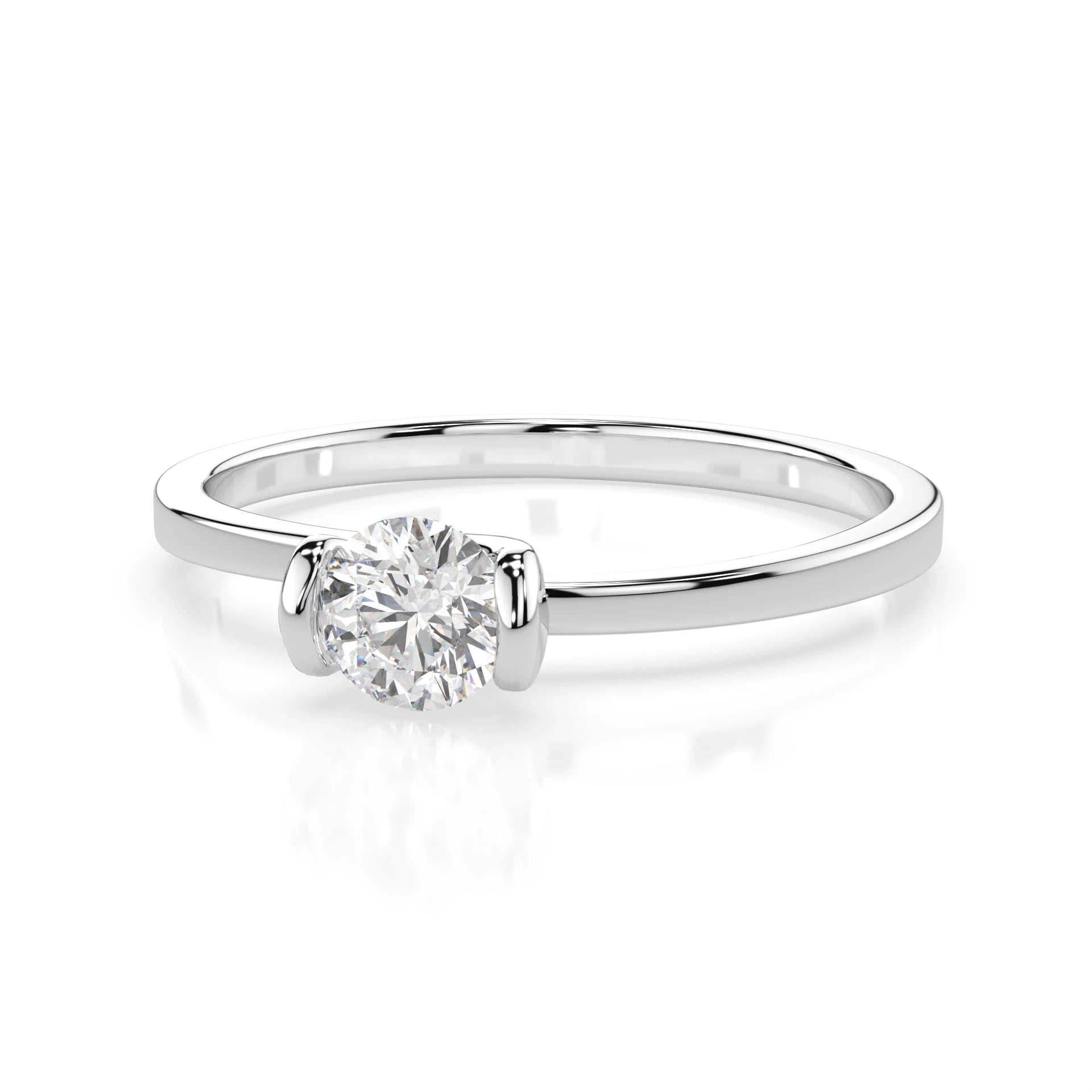 Solitär-Ring (Rund), 0.3 ct — 101-10016(4.2)