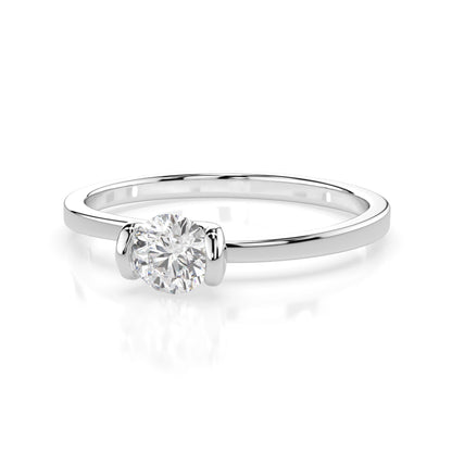 Solitär-Ring (Rund), 0.3 ct — 101-10016(4.2)