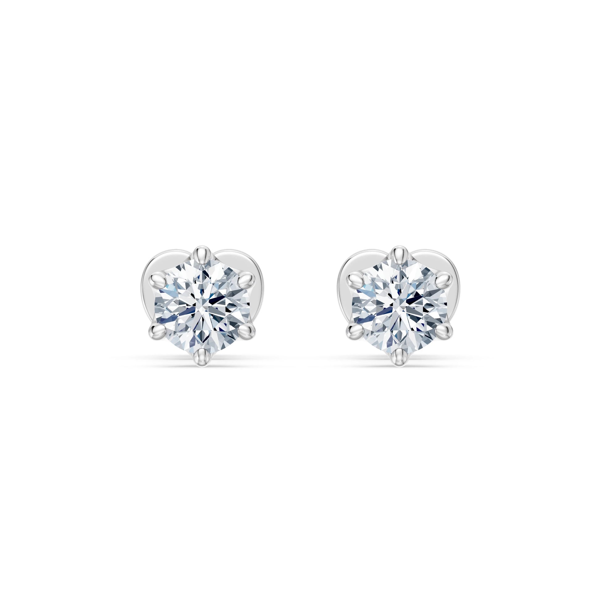 Solitär-Schmetterling-Ohrringe, 0.5 ct — 102-10040/1(4.0)