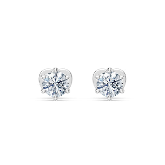 Solitär-Schmetterling-Ohrringe, 0.5 ct — 102-10040/1(4.0)