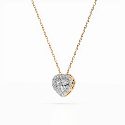 Illusion-Halskette (Rund), 0.08 ct — 104-10062