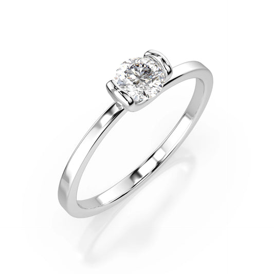 Solitär-Ring (Rund), 0.3 ct — 101-10016(4.2)