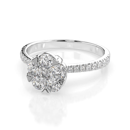 Illusion-Ring (Rund), 0.15 ct — 101-10015/4(3.4)