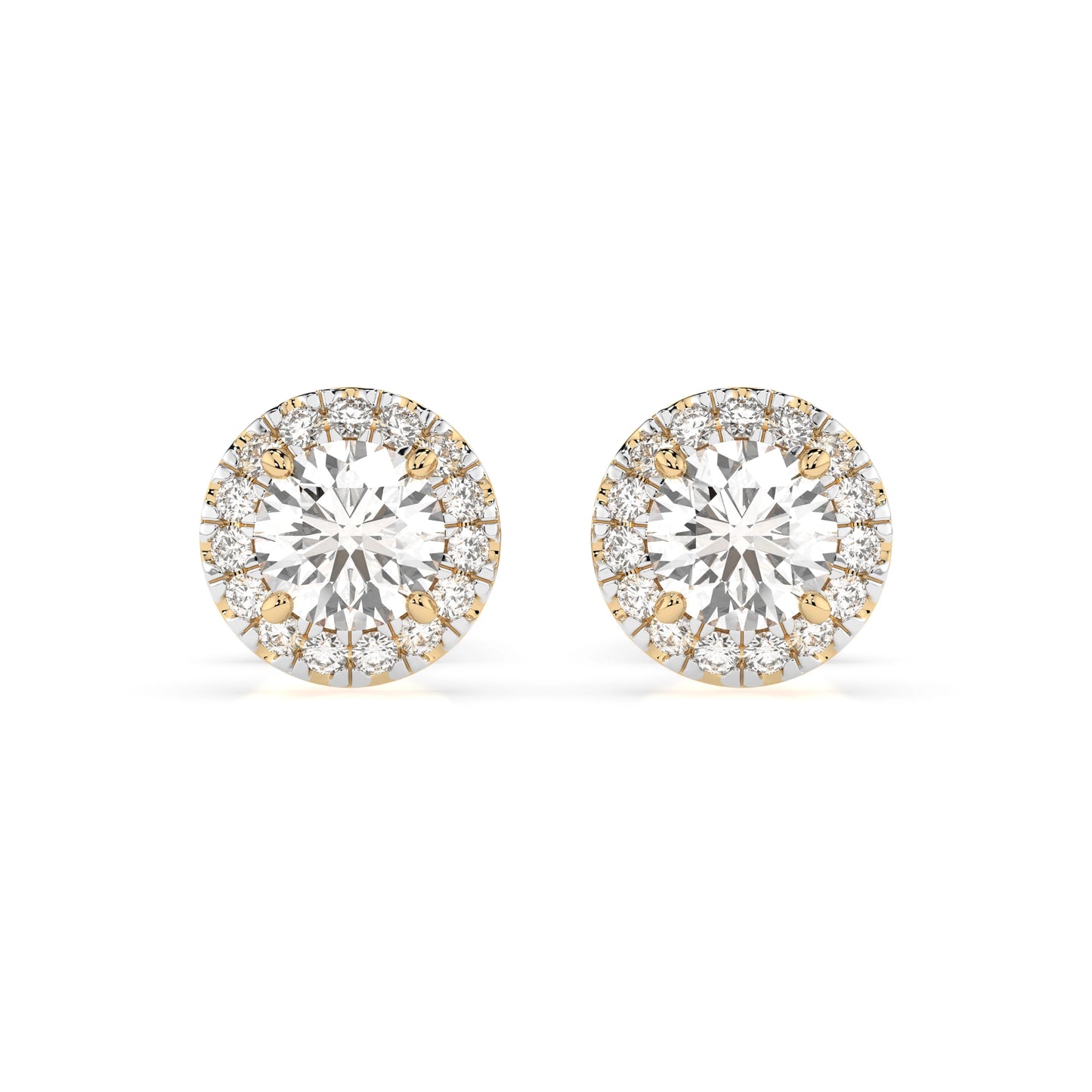 Solitär-Eternity-Ohrringe (Rund), 0.5 ct — 102-10095(4.0)