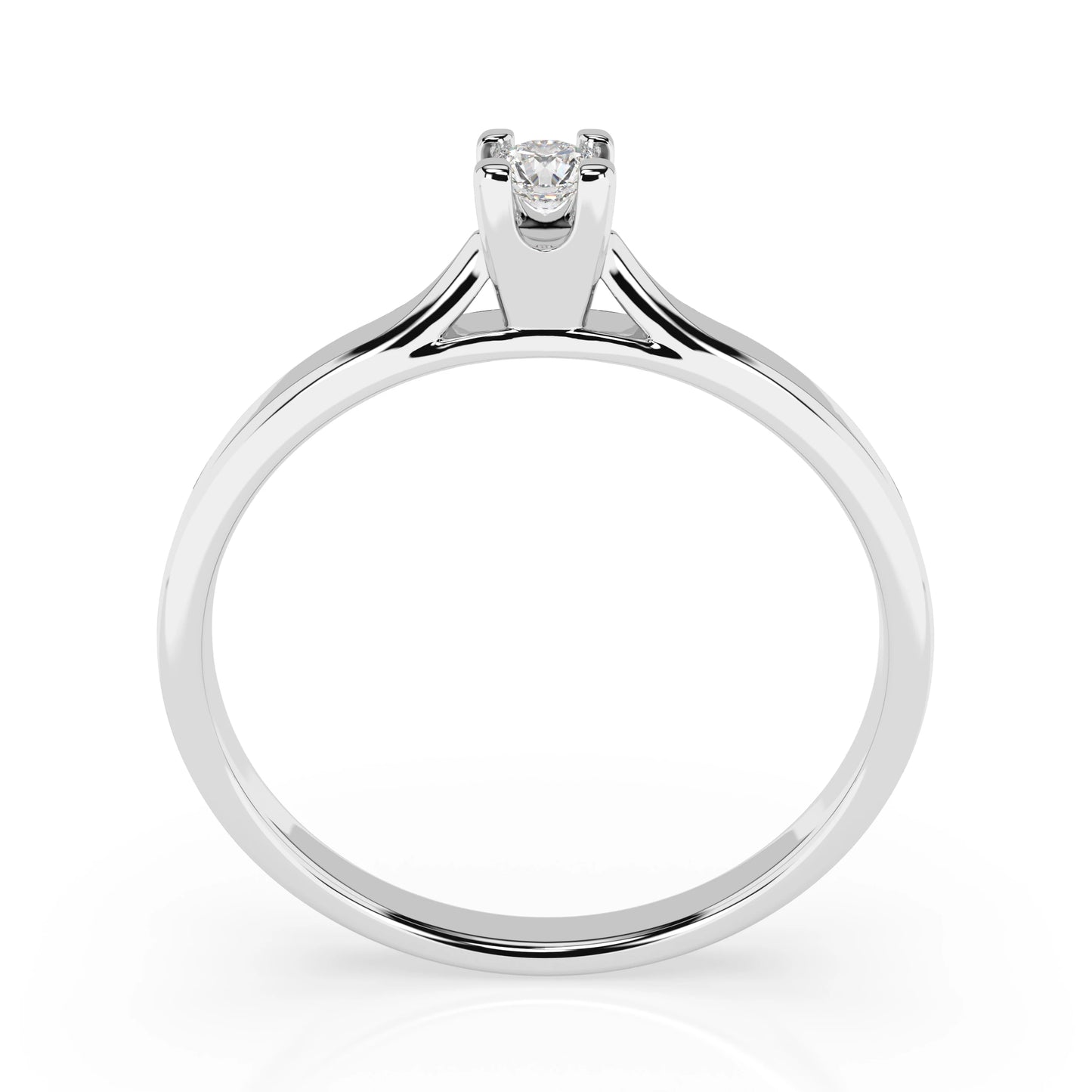 Solitär-Ring (Rund), 0.06 ct — 101-10034(2.5)
