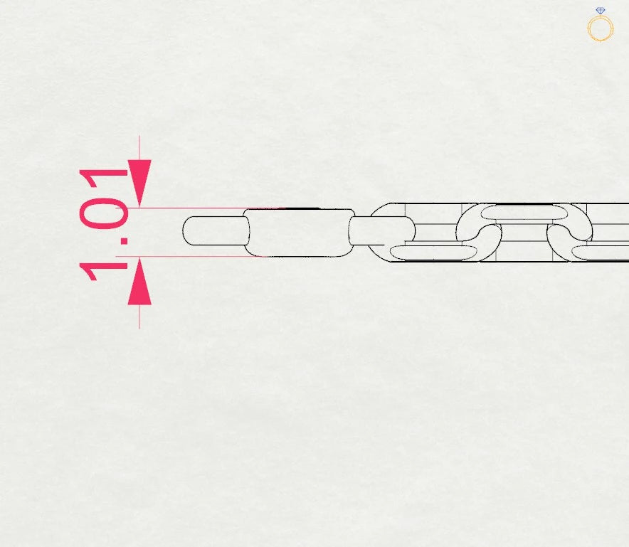 Minimalismus-Armband (Rund), 0.07 ct — 105-10008/5(1.4)
