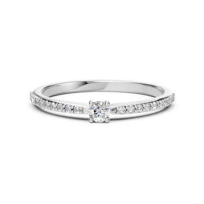 Solitär-Eternity-Ring (Rund), 0.1 ct — 101-10116/2(3.0)