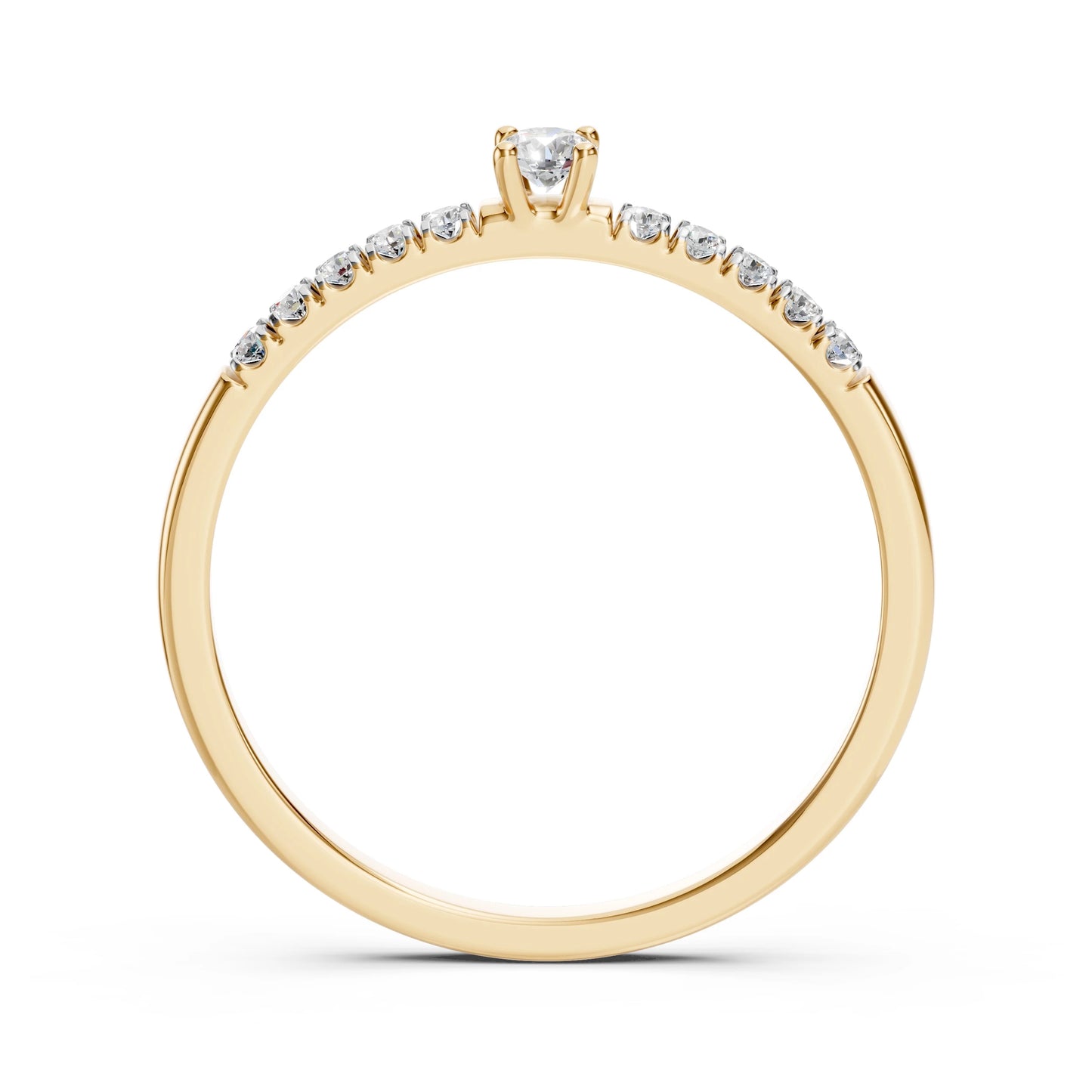 Solitär-Eternity-Ring (Rund), 0.07 ct — 101-10126/2(2.6)