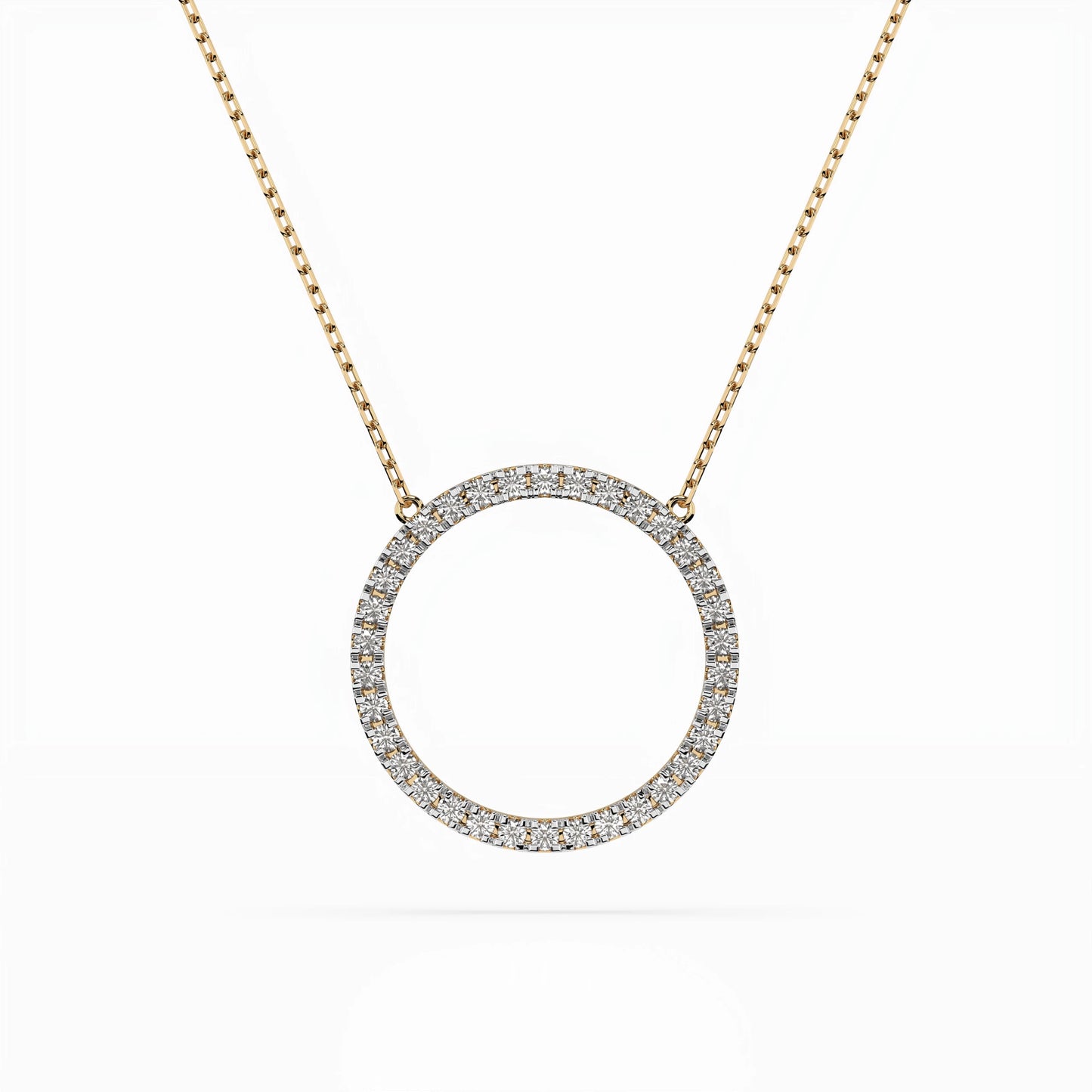 Minimalismus-Halskette (Rund), 0.2 ct — 104-10023