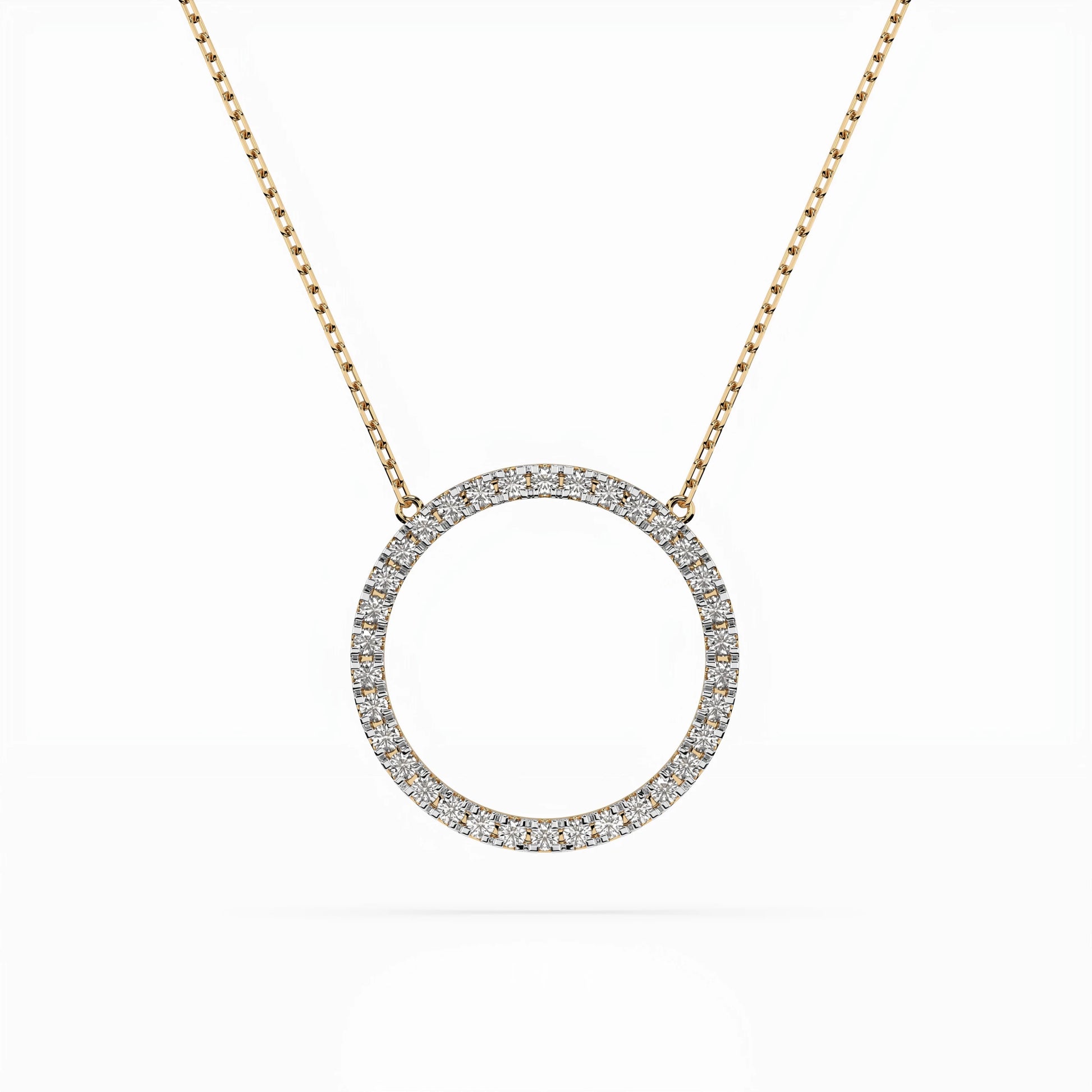 Minimalismus-Halskette (Rund), 0.2 ct — 104-10023