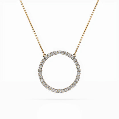 Minimalismus-Halskette (Rund), 0.2 ct — 104-10023