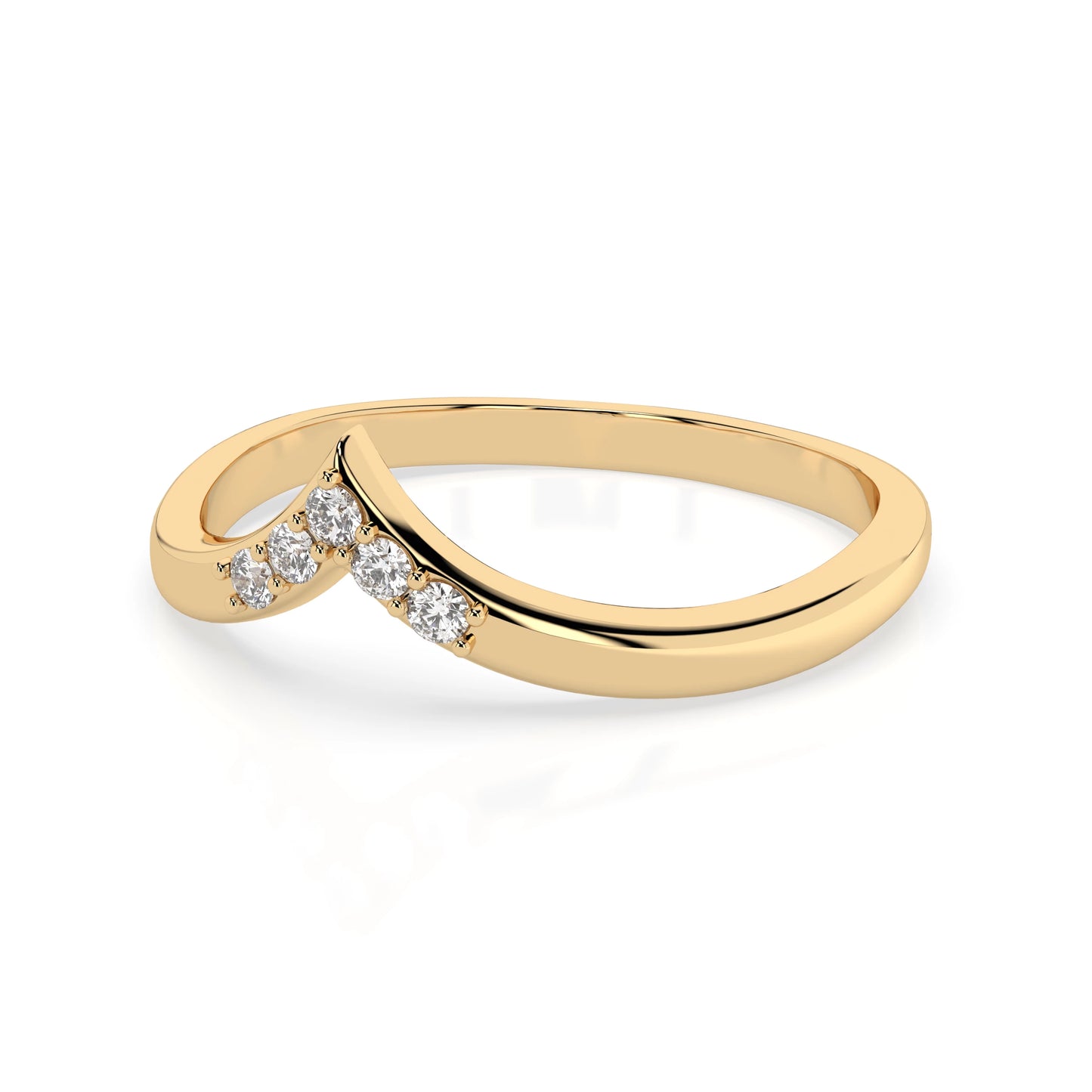 Minimalismus-Ring (Rund), 0.05 ct — 101-10161/2