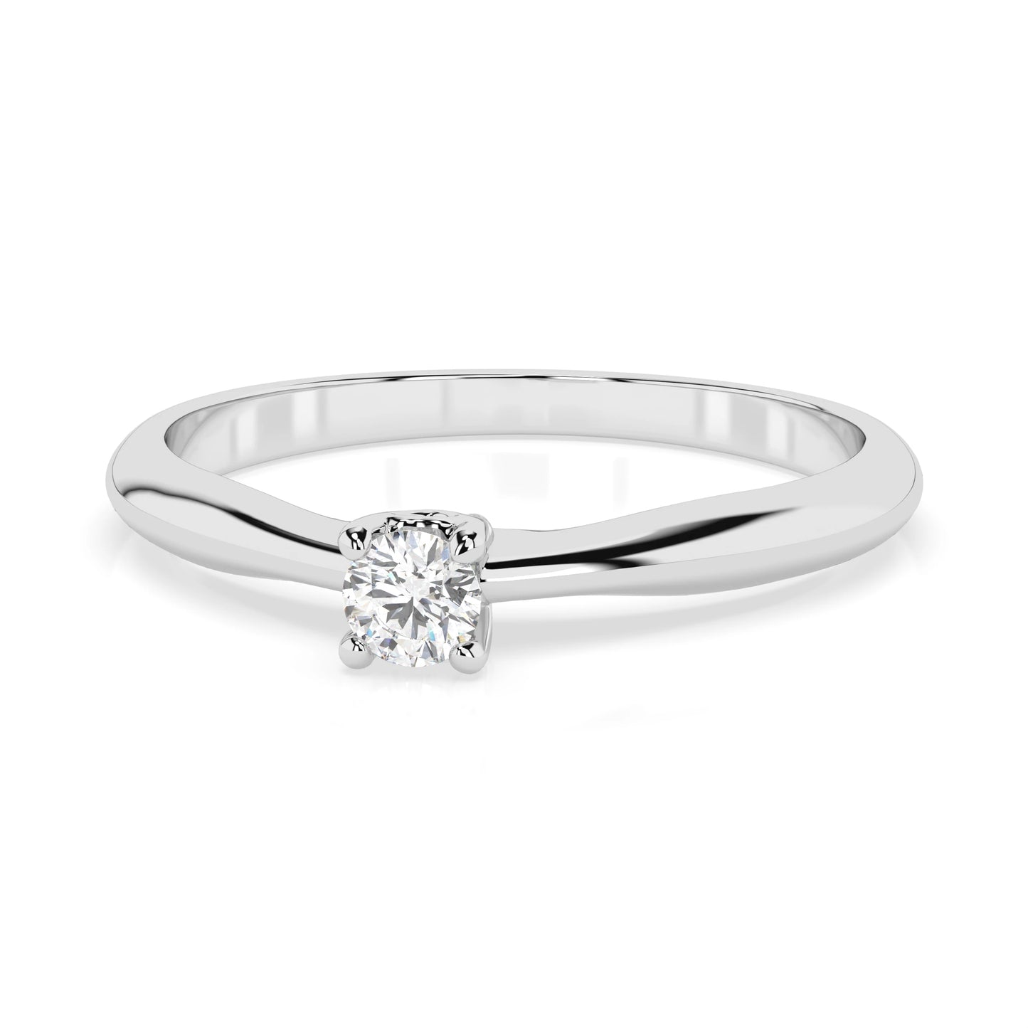 Solitär-Ring (Rund), 0.06 ct — 101-10035(2.5)
