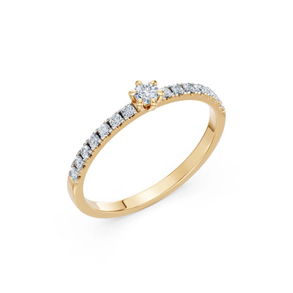Solitär-Eternity-Ring, 0.09 ct — 101-10126/3(2.8)