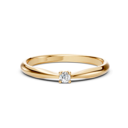 Solitär-Ring (Rund), 0.1 ct — 101-10021(3.0)