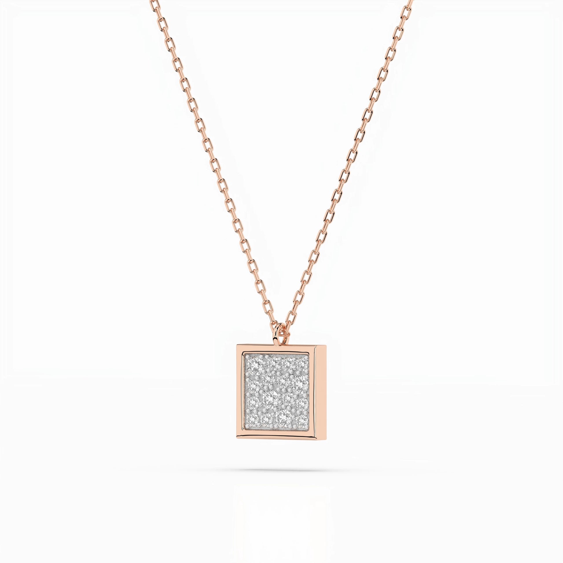 Illusion-Halskette (Rund), 0.07 ct — 104-10036