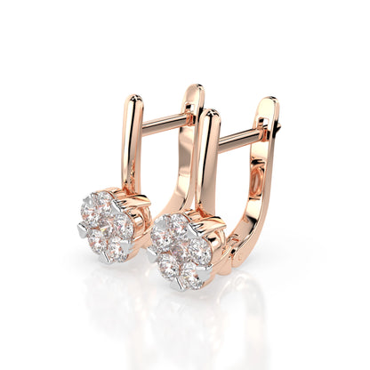 Illusion-Ohrringe (Rund), 0.2 ct — 102-10015/1(3.0)