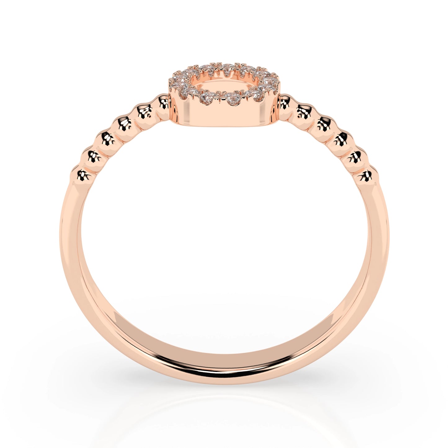Minimalismus-Ring (Rund), 0.08 ct — 101-10055