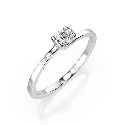 Solitär-Ring (Rund), 0.1 ct — 101-10016(3.0)