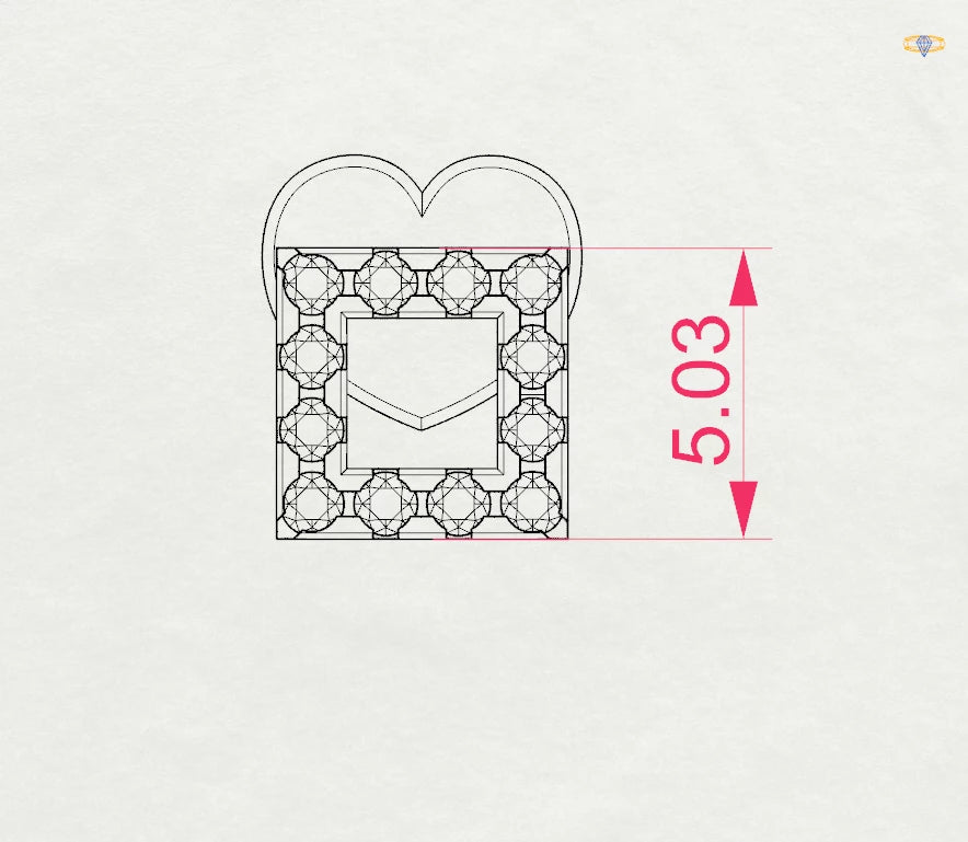 Minimalismus-Ohrringe (Rund), 0.14 ct — 102-10053