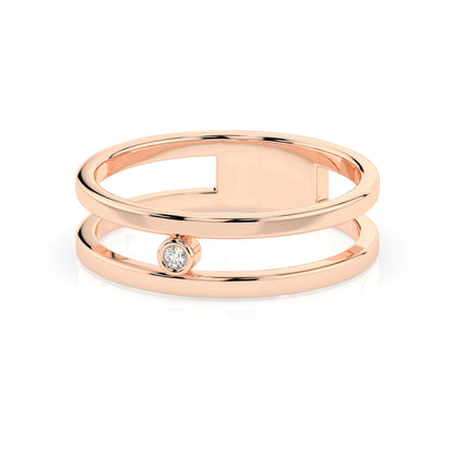 Minimalismus-Ring (Rund), 0.02 ct — 101-10064