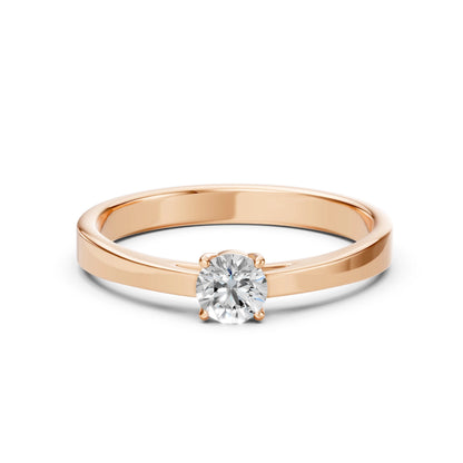 Solitär-Ring (Rund), 0.45 ct — 101-10012/1(4.8)