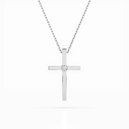 Minimalismus-Halskette (Rund), 0.03 ct — 104-10031