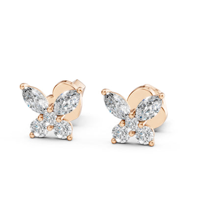Illusion-Ohrringe (Marquise), 0.4 ct — 102-10192