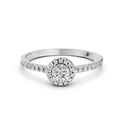 Solitär-Eternity-Ring (Rund), 0.35 ct — 101-10095(4.5)