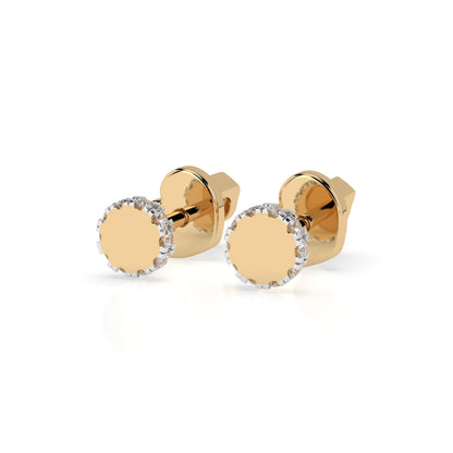 Minimalismus-Ohrringe (Rund), 0.1 ct — 102-10029